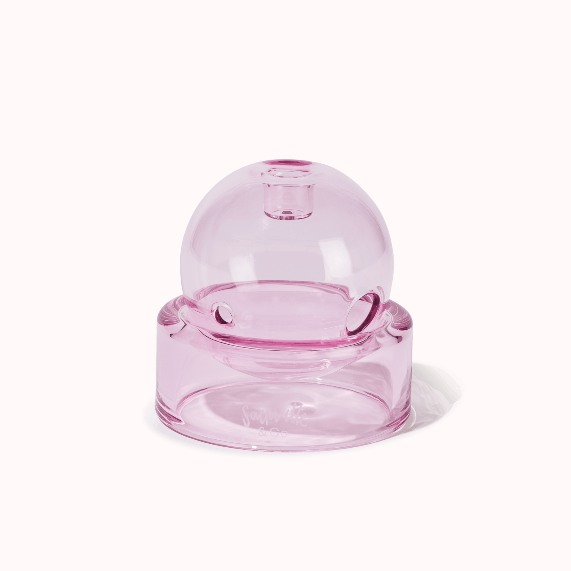 Sackville&co Crystal Ball Pipe in Pink Colourway