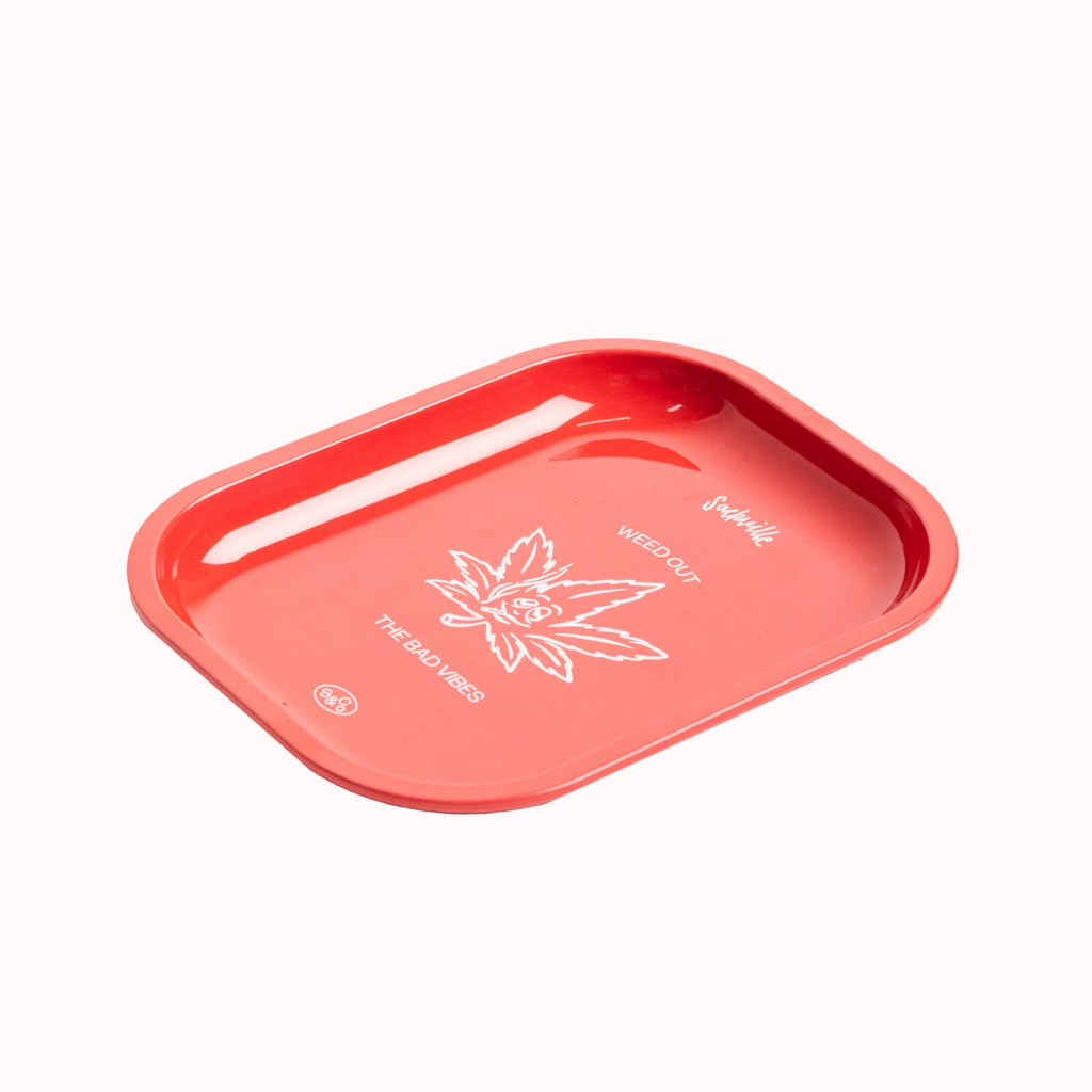 Sackville&co Rolling Tray Weed Out The Bad Vibes