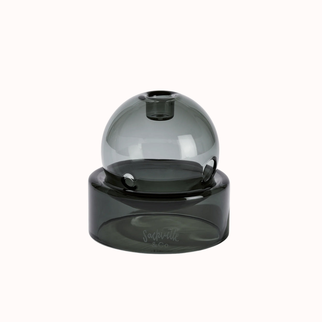 Sackville&co Crystal Ball Pipe in Black Colourway