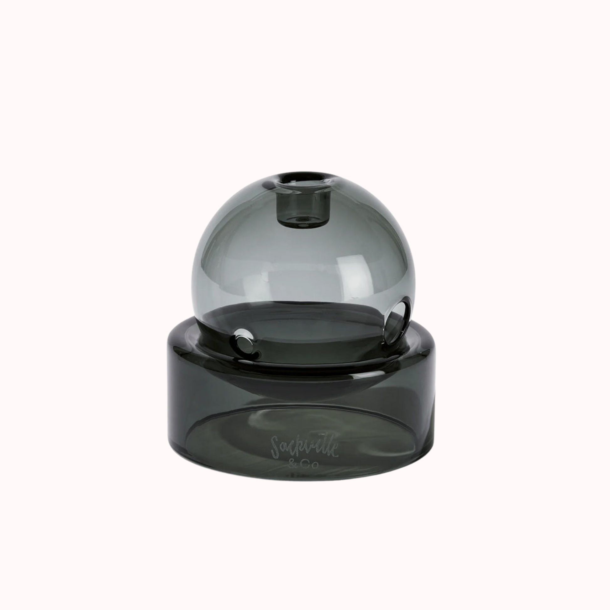 Sackville&co Crystal Ball Pipe in Black Colourway