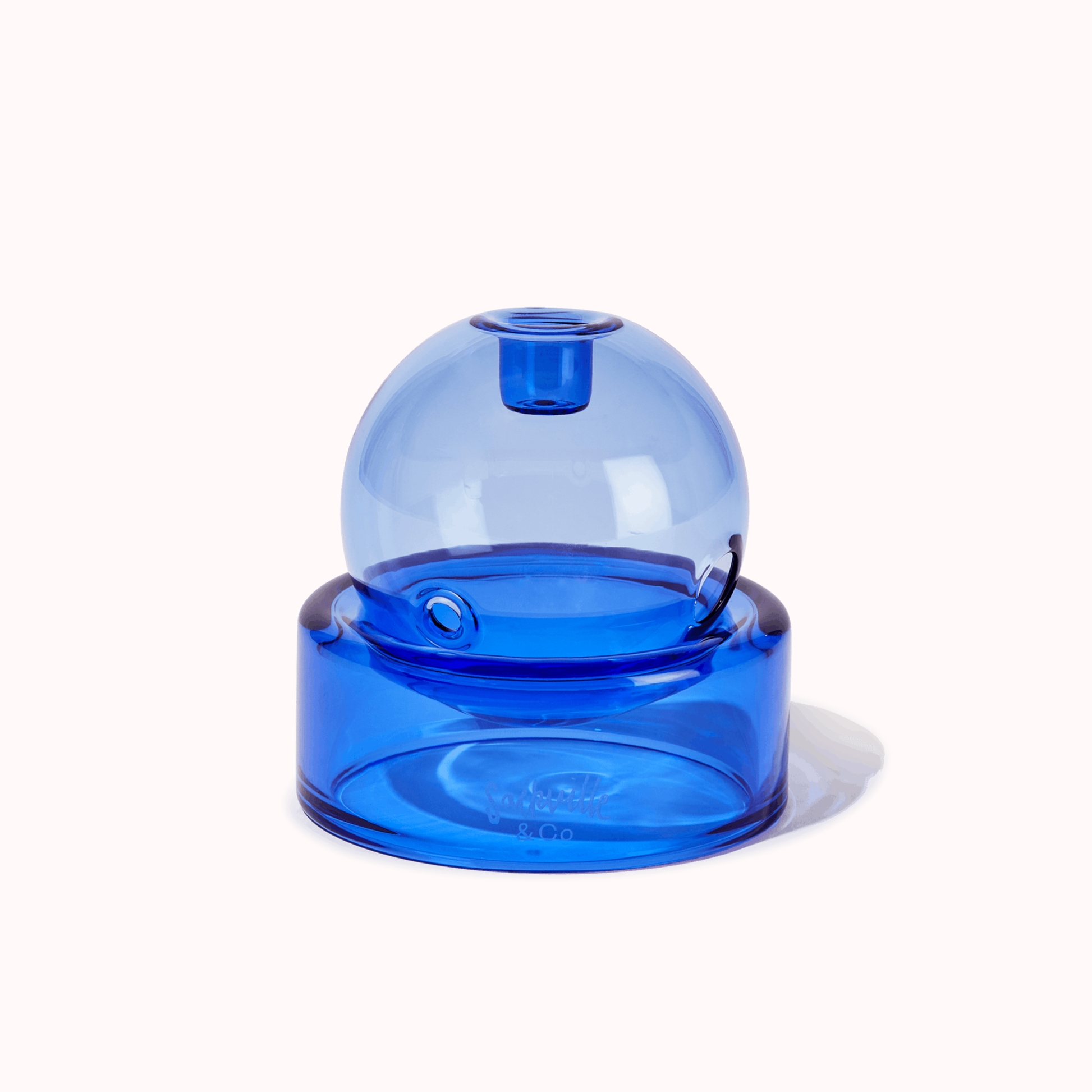 Sackville&co Crystal Ball Pipe in Blue Colourway